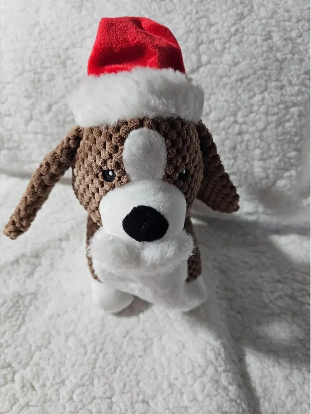 Giftable World Christmas Dog Plush Crinkle Squeak Toy So Cute 9
